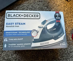 BLACK+DECKER Easy Steam Compact Iron, with Non Stick Soleplate