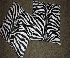 2 Zebra Pillows